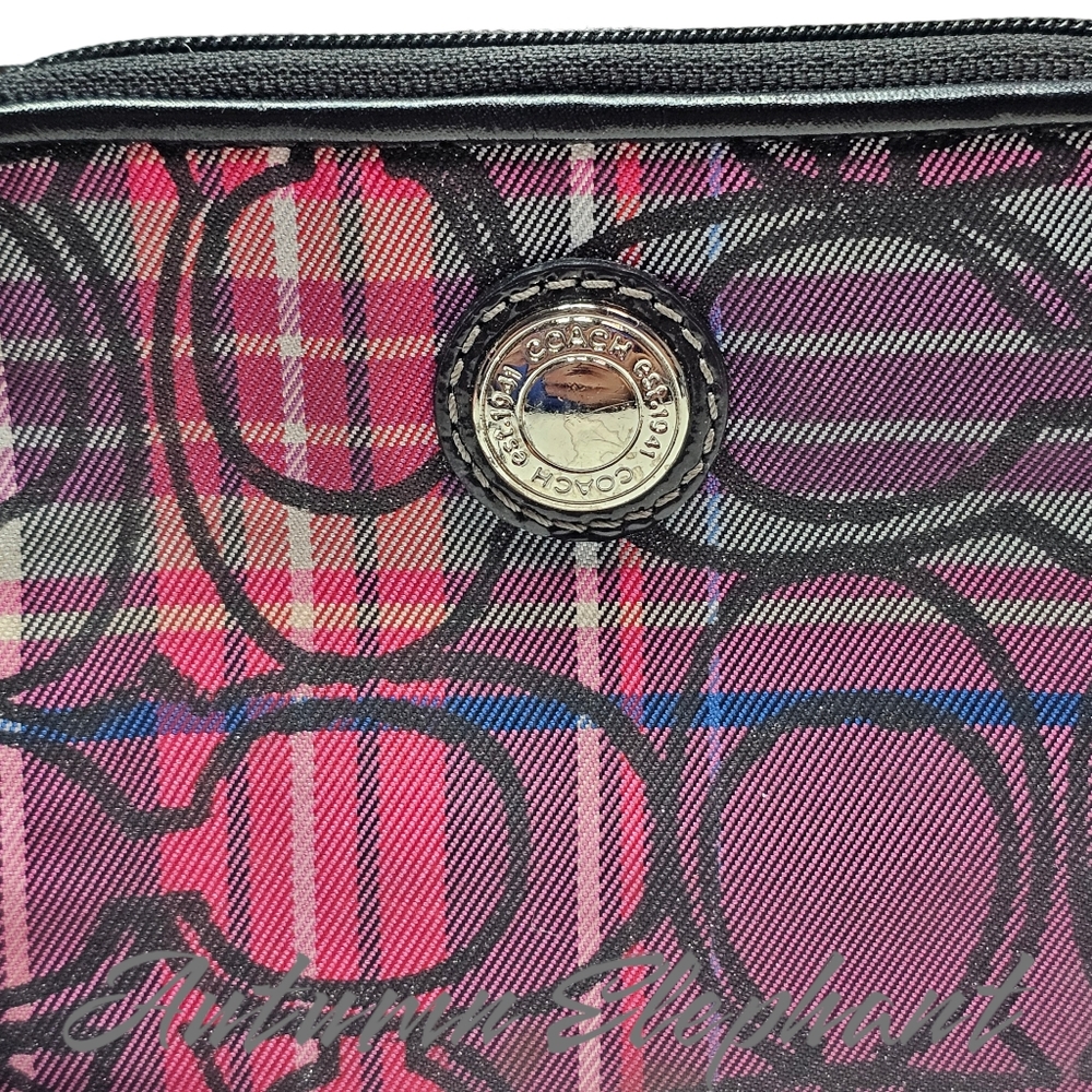 EUC Coach Tartan Large Wallet Purse - Picture 5 of 16